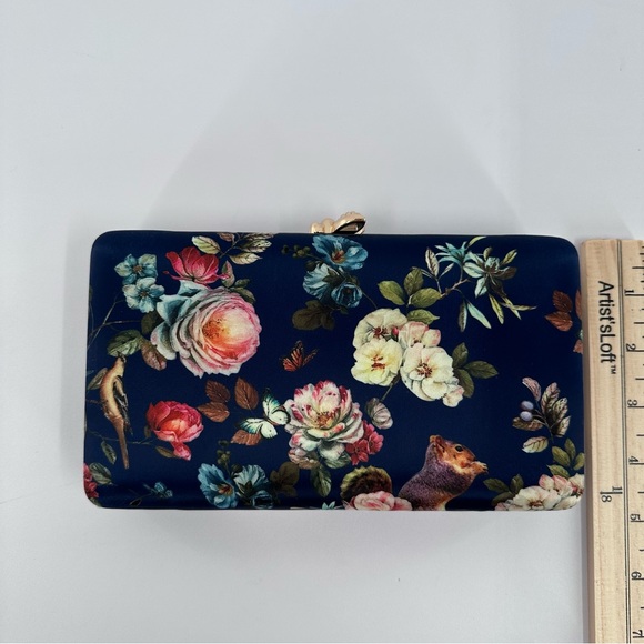 Satin Floral Clutch Crossbody Purse Two the Nines - Picture 10 of 13